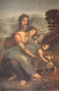 Leonardo  Da Vinci The Virgin and Child with Anne (mk05) Spain oil painting artist